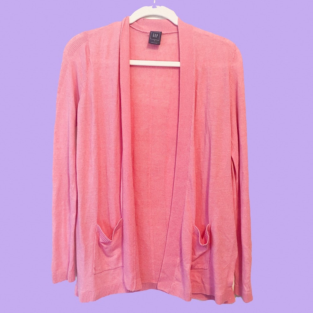 Pink Gap Cardigan With Pockets
